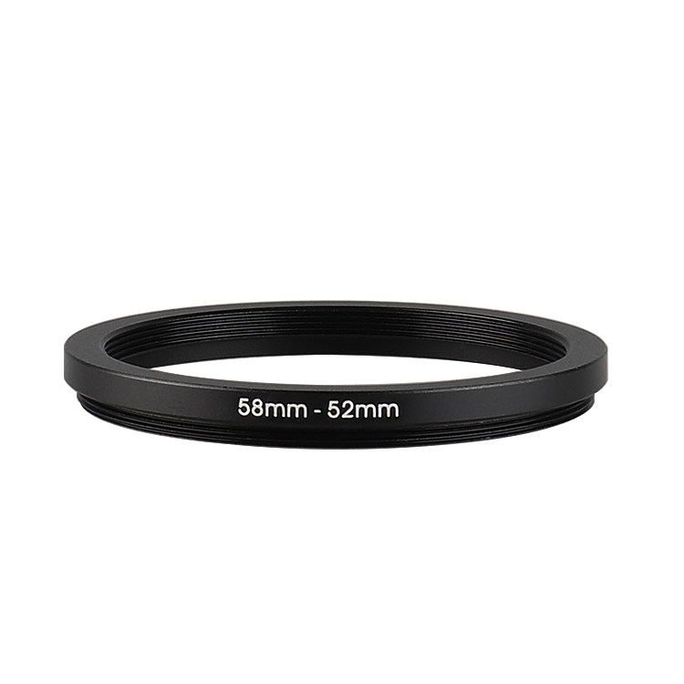 58mm-52mm Filter Lens Switching Ring UV Polarising Star Light Close to Regent Lens Conversion Interface Ring Swap Metal Ring