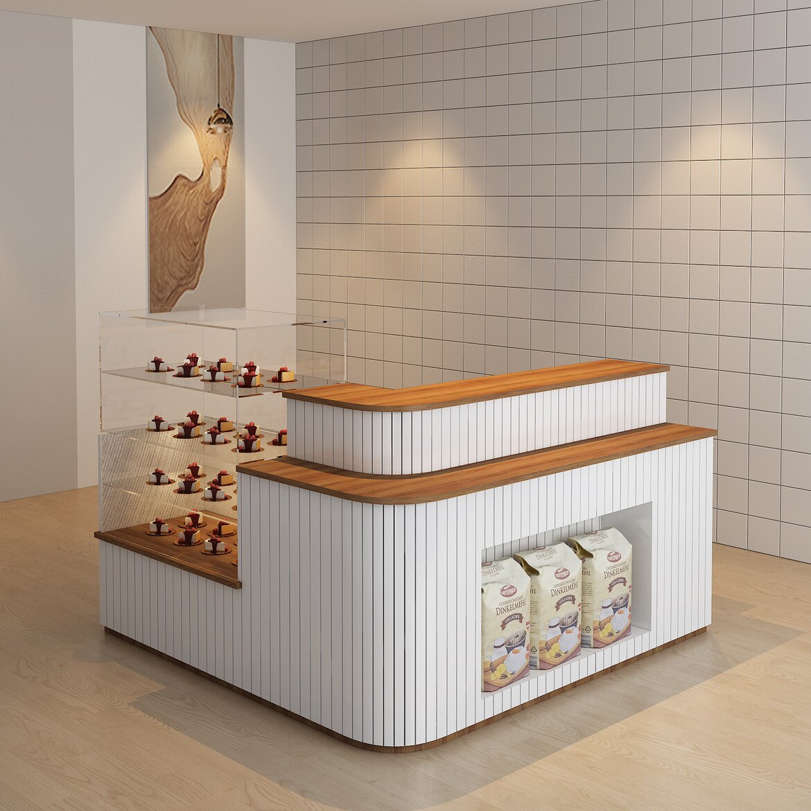 Bread Cabinet Bread Display Cabinet Island Cabinet Cake Shop Pastry Cabinet Side Cabinet Commercial Bread Rack Cake Cabinet Customization