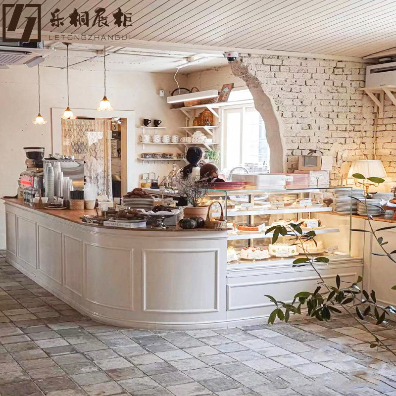 Japanese and Korean bread cabinet bread display cabinet dessert shop Nakajima cabinet cake shop open Nakajima cabinet bread display rack