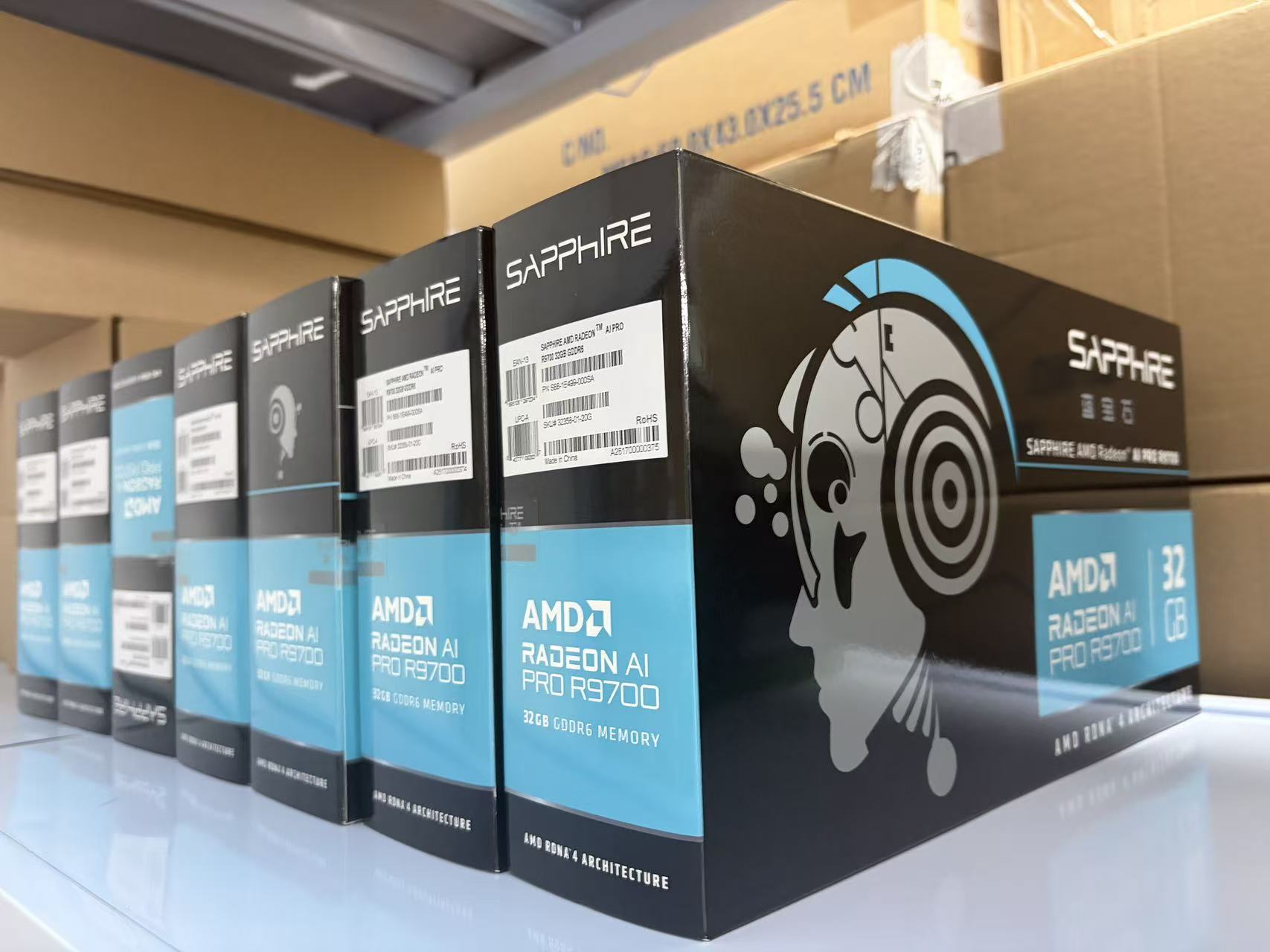 Видеокарта Sapphire AMD Radeon AI Pro R9700 32GB GDDR6