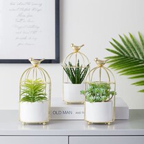 Nordic Ins Simulation Green Plant Living Room Swing Piece Creative Multimeat Tabletop Small Potted Decoration Room Furnishing