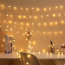 LED Little Colored Lights Flashing Lights String Lamps Full of Star Teen Room Decorations Nets Red Romantic Placement Stars Lanterns Dorms