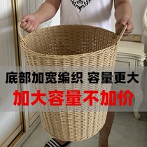 Plastic Imitation Vine Woven Dirty Clothes Containing Basket Toy Basket Dirty Laundry Basket Home containing Divine Hand Lift Basket Finishing box