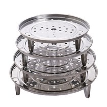 Stainless steel steamer steaming tray thickened water-steaming drawer steamer grate for domestic steam bread steamed bread steamed buns