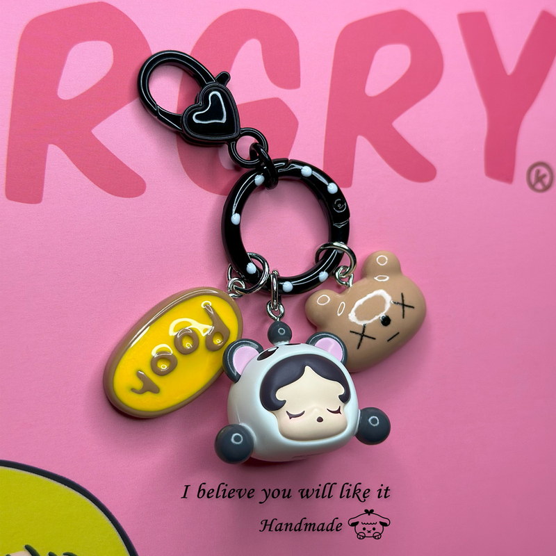 Popmart Bubble Mart Authentic Cute Keychain, Adorable Backpack Pendant, Cute Car Keychain