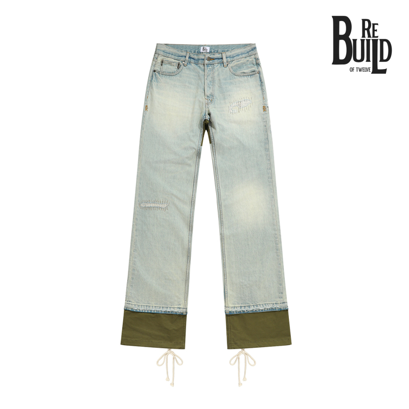 REBUILD OF TWELVE 26Sp Green Rain “68” Boro Pants REBUILD OF TWELVE 26Sp Green Rain “68” Boro Pants