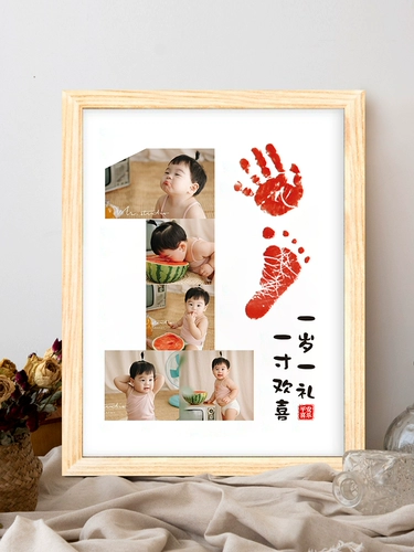Детский сувенир, отпечатки рук и ног, памятная чернильная подушечка, детская фоторамка