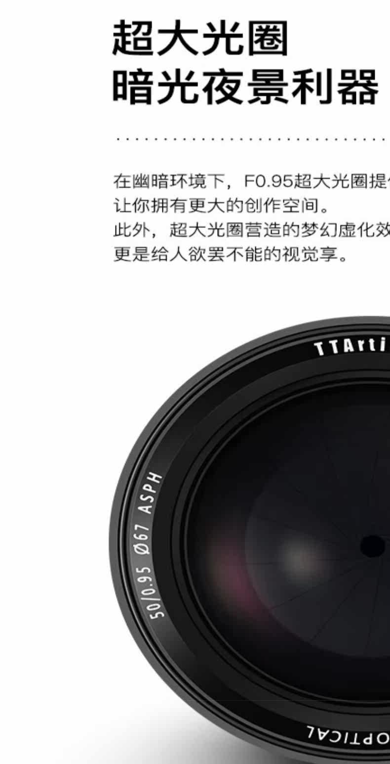 Надпись оптика M50mm f0.95 полностью Формат ночь Бог f0.95 применимый Leica m штык портрет ночной вид объектив 