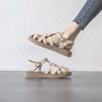 4 16E ten thousand people plant grass -- Amy Designer -- net red wrap head braided soft-bottom sandal women overfire summer