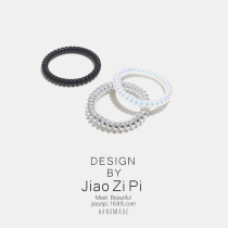 bc force not hurt clear new release bright color head rope hair adorned Korean head circle high and small telephone line female hair brief appropi.