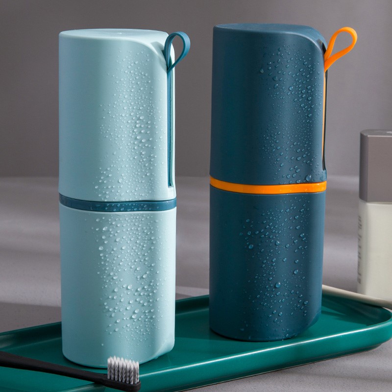 Travel toothbrushing cup toothbrush containing box minimalist travel portable gargling tooth-cylinder tooth barrel wash-up suit-Taobao