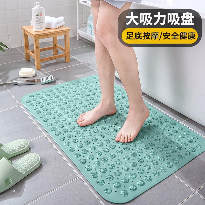 Square bathroom cushion non-slip mat eco-friendly home shower bath anti-fall suction cup ground mat bathroom massage footbed sub