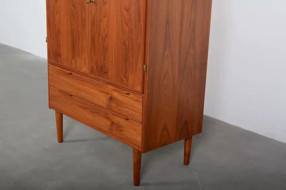 Детский гардероб vintage home 北欧实木儿童衣柜中古丹麦mcm家具储物柜柚木定制