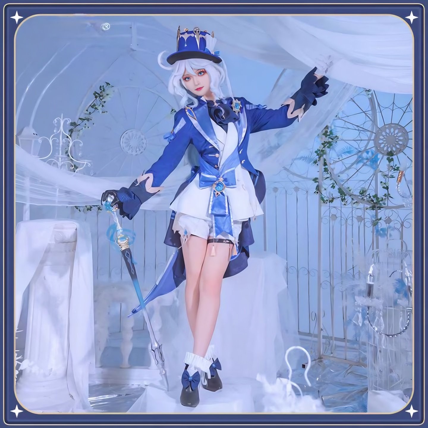 原神cos服芙卡洛斯枫丹白黑芙宁娜水神cosplay游戏二次元C服元神!这颜值我直接跪了!-Cosplay女装-淘宝好物网