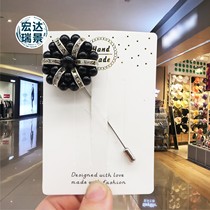 New 100 ride-hailing retro high-end cute suit sweaters anti-walking light buttoned chest flowers Dont fit the nails Brisket Brooch Breast