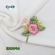 Classical Dresses Dresses Dress Solid Flowers Embroidered Decoration Vintage Fabric Silk With Embroidered Clothes Accessories Accessories