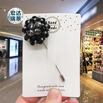 Crystal pins Brisket Brooch Woman Fashion Chest Flowers anti-walking light buckle 100 lap Temperament Accessories Silk Scarf Buttoned Suit Cardiothoric