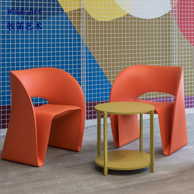 Raviolo Chair glass shell thread chair sales room template room outdoor recreation chair