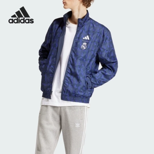Adidas/Adidas Двусторонная футбольная куртка для отдыха, официальный продукт