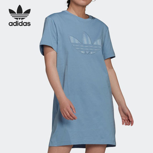 Adidas/阿迪达斯正品 三叶草 夏季新款运动休闲女子连衣裙 H17958