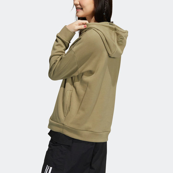 Adidas/阿迪达斯官方正品Neo时尚新款女子连帽运动套头卫衣HN2349