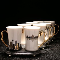 Twelve constellations Ceramic couple wash bathroom set Bathroom with base mouthwash brushing cup Tooth storage cup