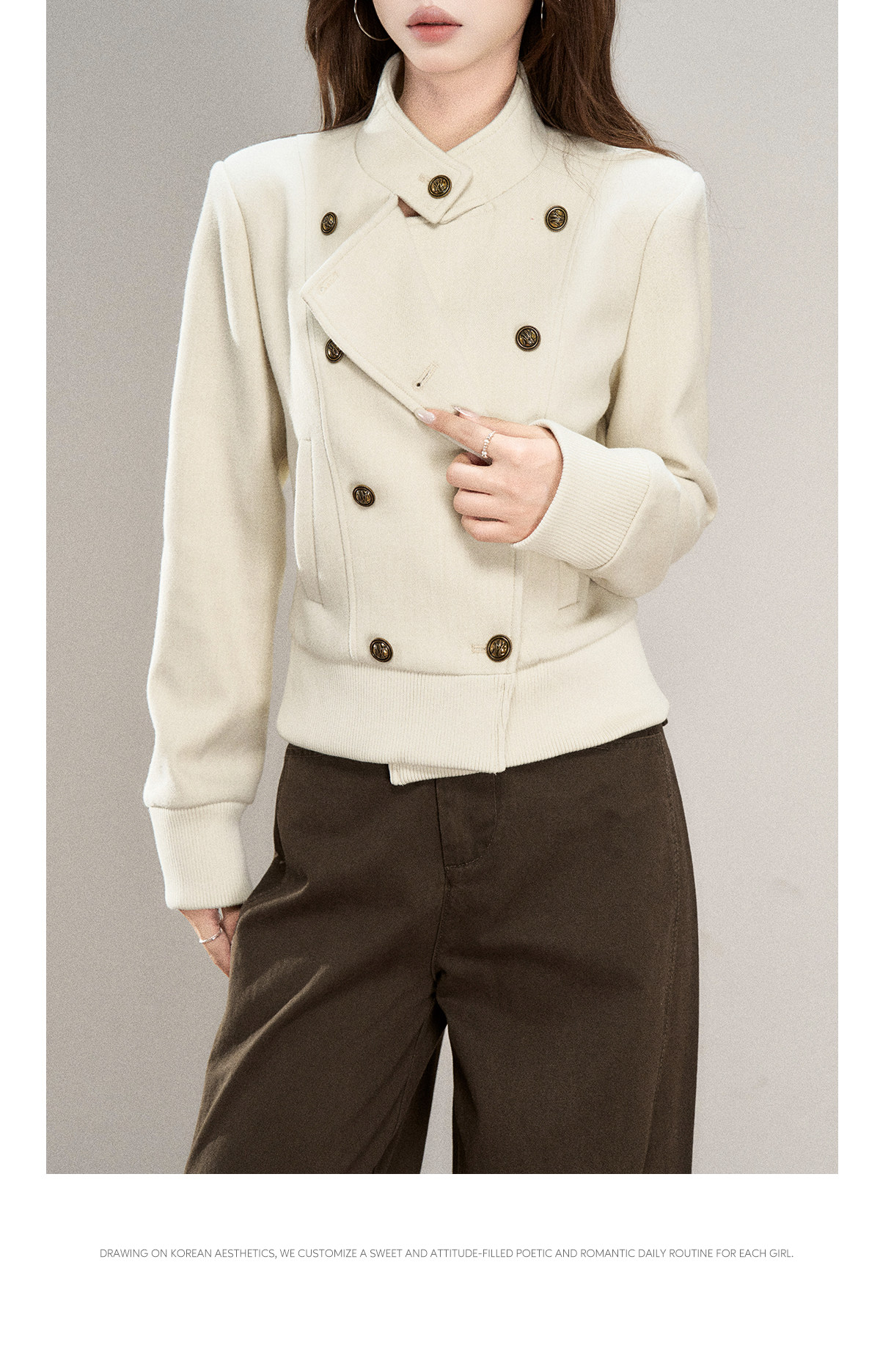 Wildberry Double-Breasted Cropped Jacket