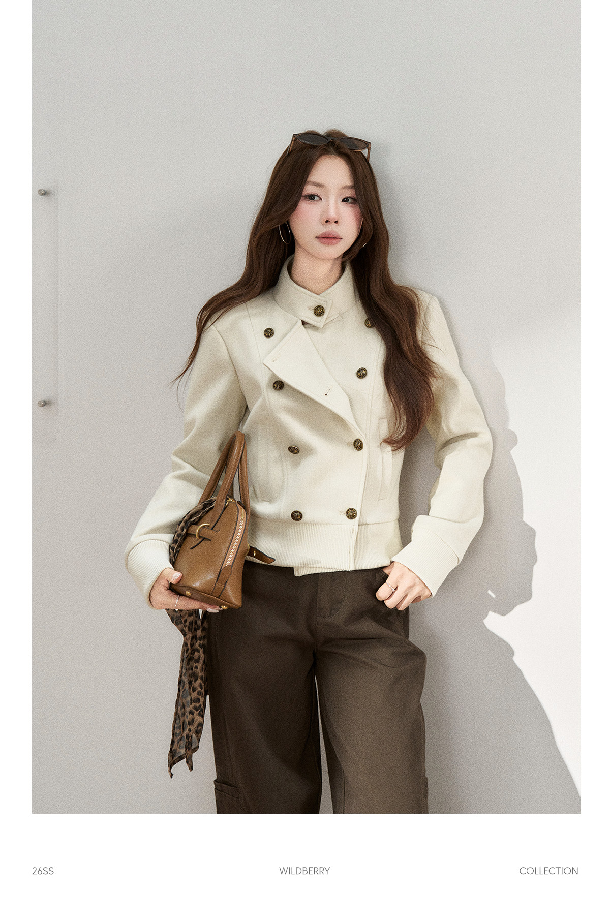 Wildberry Double-Breasted Cropped Jacket