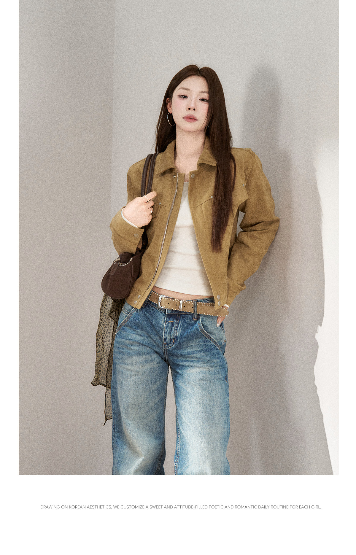 Wildberry Khaki Suede Cargo Jacket