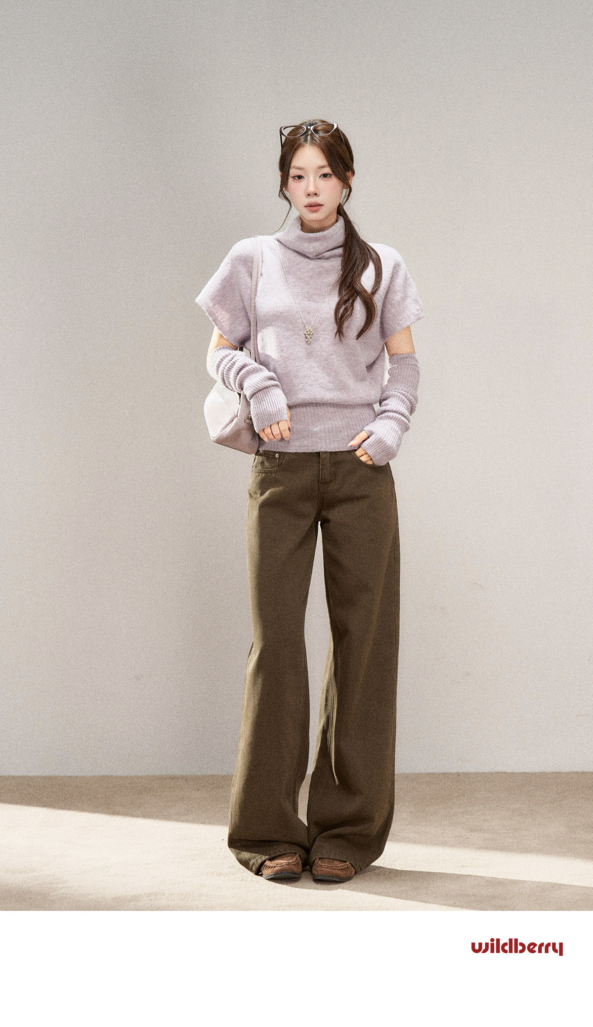 Wildberry Half-Neck Knit Sweater