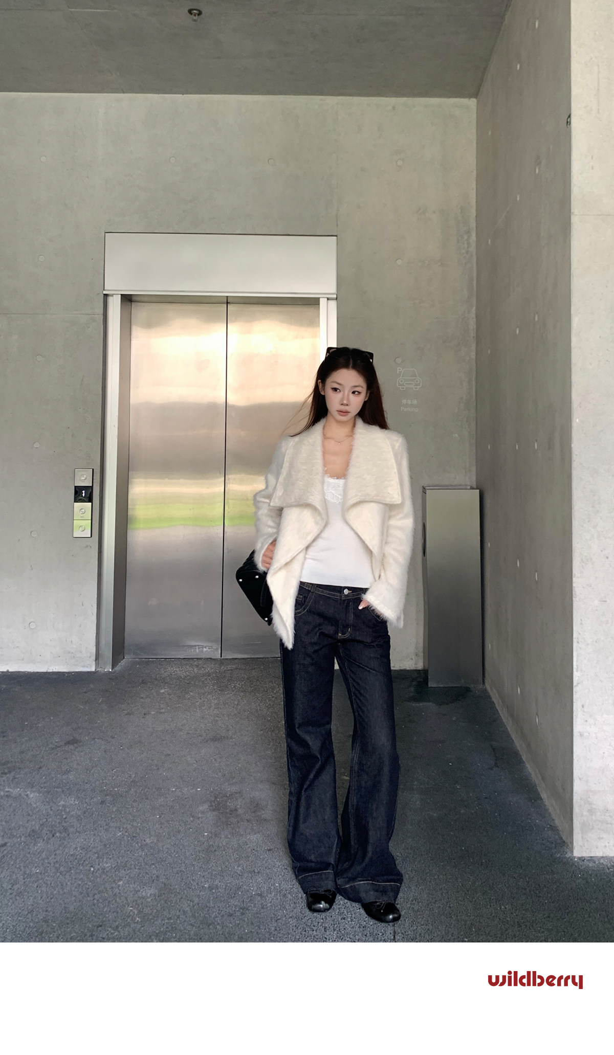 Wildberry Cropped Fleece Big Lapel Jacket