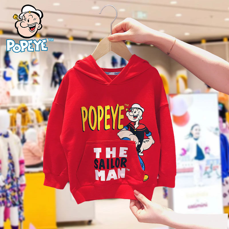 Vigorous sailor POPEYE children's clothing male and female children clothes 2022 spring autumn season new casual blouses foreign pie