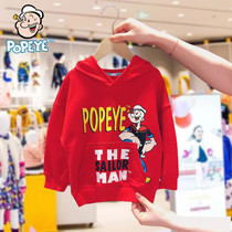 Vigorous sailor POPEYE childrens clothing male and female children clothes 2022 spring autumn season new casual blouses foreign air
