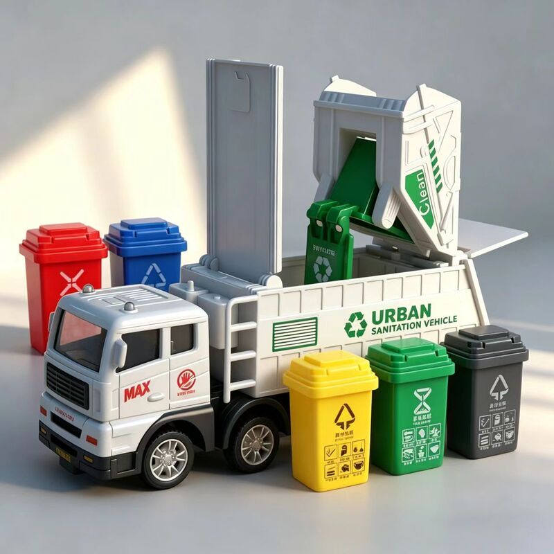 Special Offer on a Batch of American Orders: City Sanitation Vehicles, Boy's Toy Cars, Children's Inertia-Powered Toys