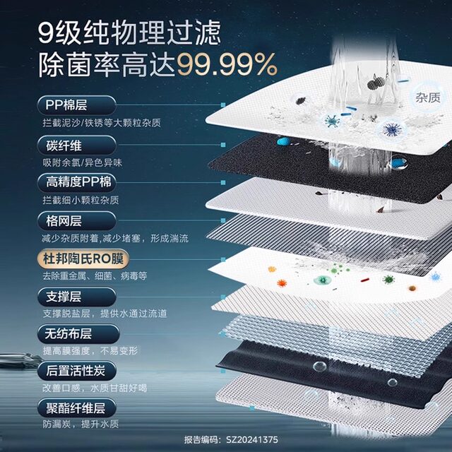 Midea Galaxy 1000GPRO water purifier household direct drink heating all-in-one machine wall-mounted pipeline machine set new model