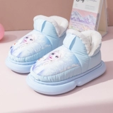 Детские тапочки, удерживающая тепло нескользящая обувь, зимние туфли для принцессы, сапоги