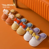 Демисезонные детские тапочки для девочек, милая утепленная удерживающая тепло нескользящая обувь для принцессы