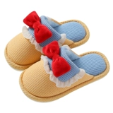 Демисезонные детские тапочки для девочек, милая утепленная удерживающая тепло нескользящая обувь для принцессы