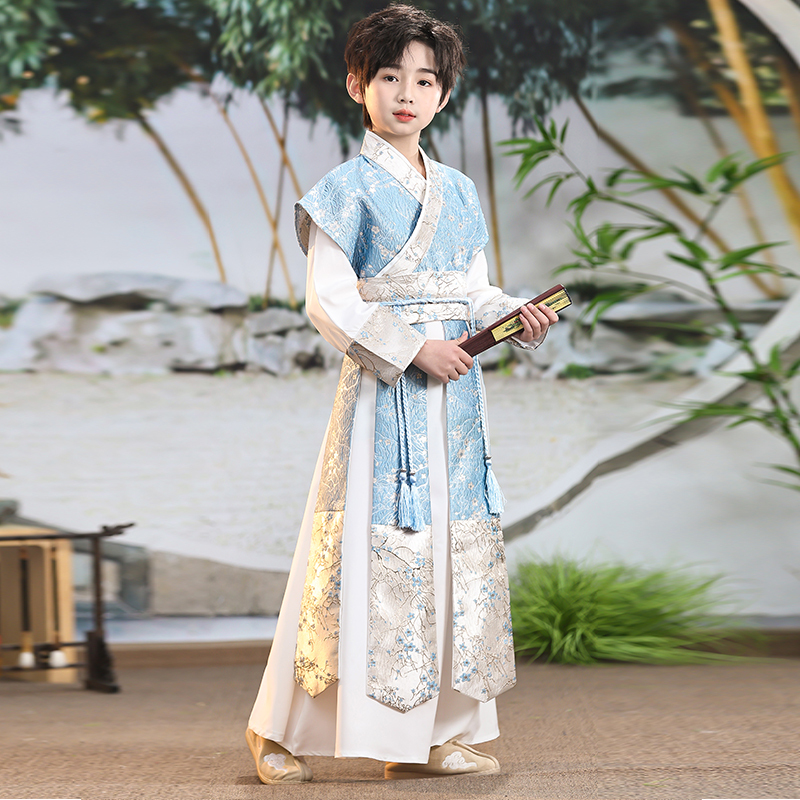 Boys' Hanfu Spring Outfit Children's Traditional Chinese Style Clothing Handsome National Style Teen Boys Tang Suit 2026