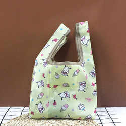 Environmentally Friendly Bag Small Foldableable Shopping Bag Japanese Waterproof Handbag Supermarket Satchel Shopping Bag Hand Cloth Bag