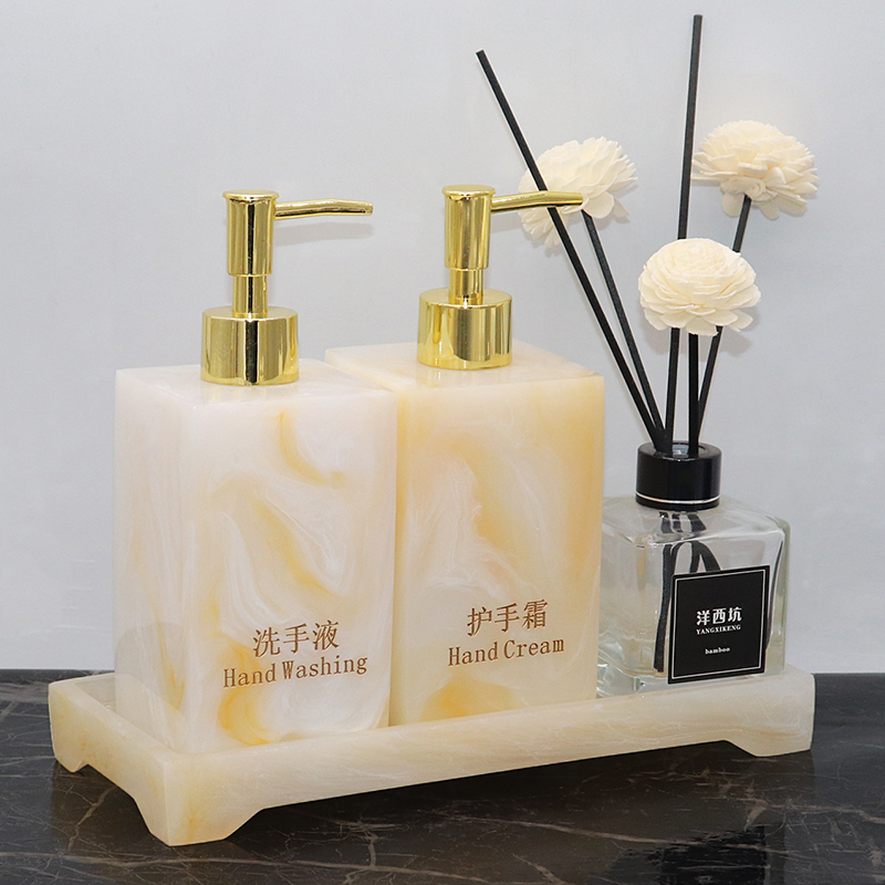 Hotel hand sanitizer sub-tray set European-style bathroom toiletries model room decoration powder room kit tray