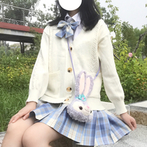 JK Uniform Autumn winter sweater suit full set of genuine original plaid skirts Children schoolgirls College windy pleats