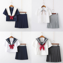JK Sailor Suit Original Genuine uniforms suit full set of summer skirts Childrens schoolgirls College Wind Day school uniforms