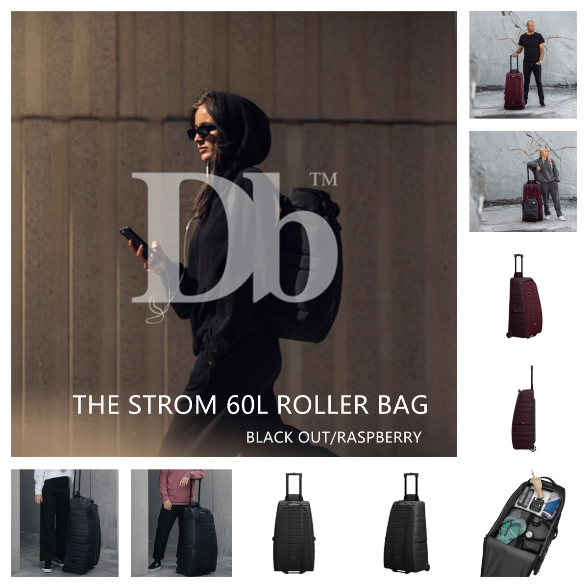 2122 New THE STROM ROLLER BAG 60L Ski Db with Ski Pack Korea Direct Mail