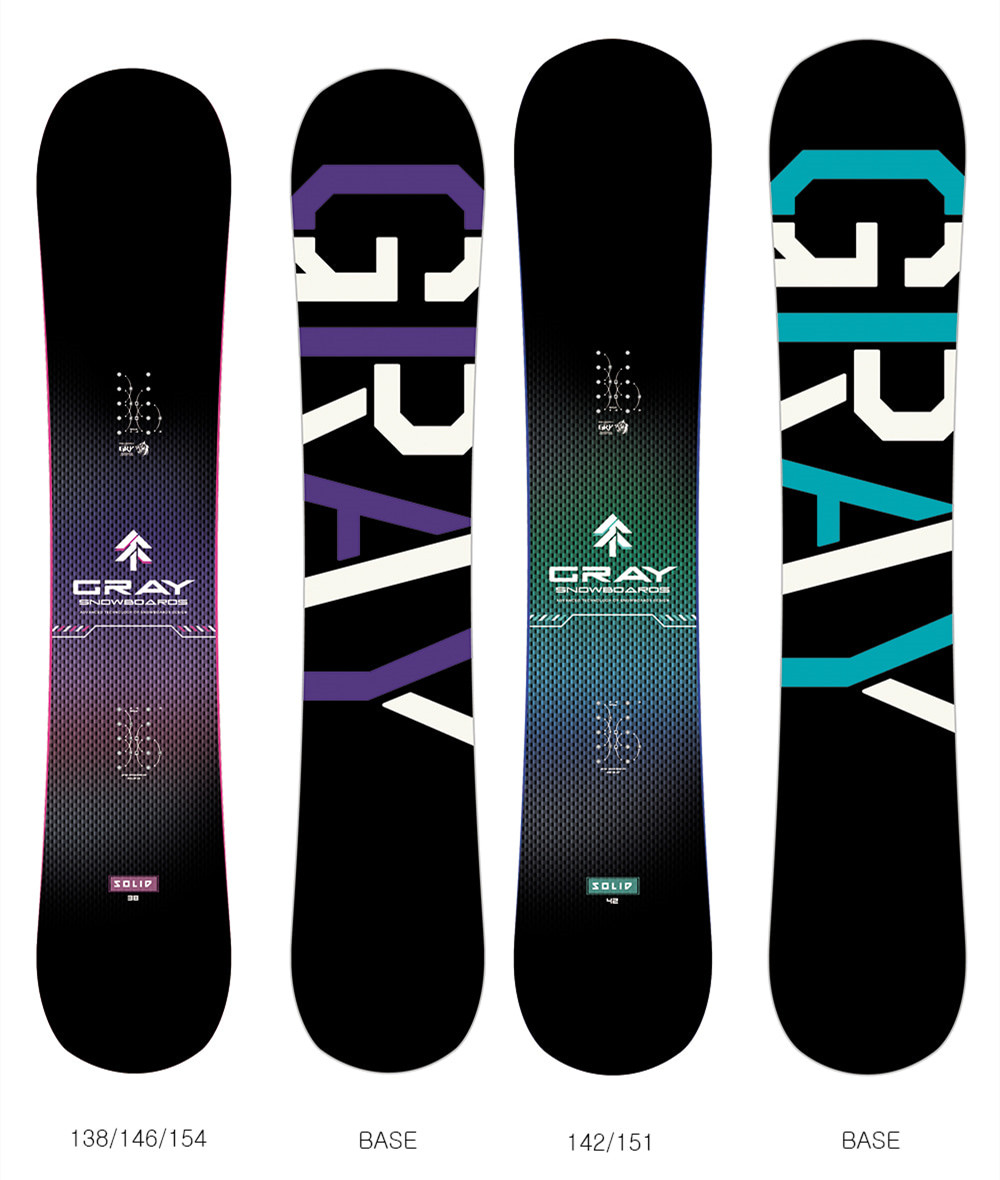 1920 GRAY SOLID Xiaoshu Snowboard Flat Board - Softness is 5 Korea Direct Mail()