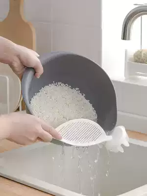 Kitchen rice taker does not hurt hands household plastic stirring rod multifunctional Japanese rice washer rice spoon washing rice stick