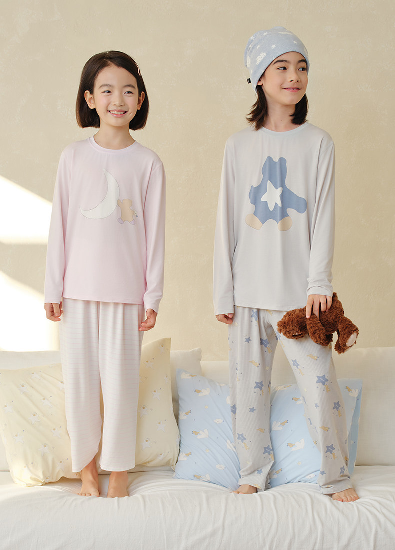 [Recommended by Zhu Dan] Likeuu Kidsren's Pajamas, Boys' and Girls' Home Clothes, 2026 New Family Modal Nightgown — 27