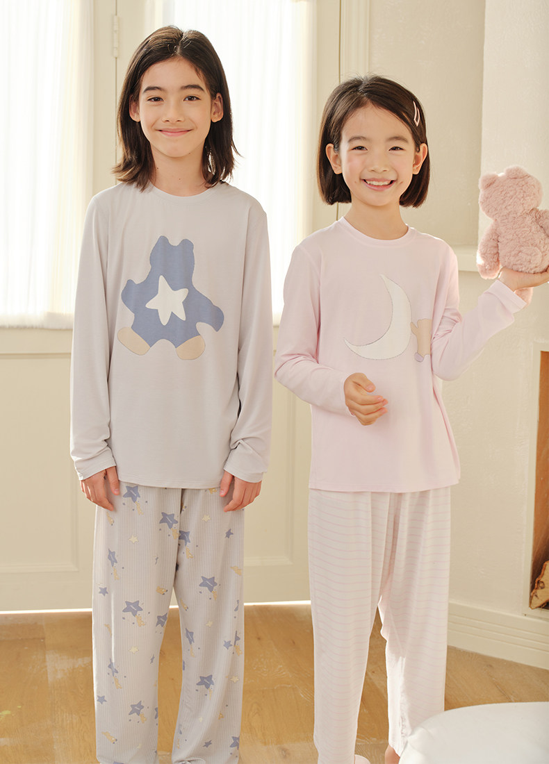 [Recommended by Zhu Dan] Likeuu Kidsren's Pajamas, Boys' and Girls' Home Clothes, 2026 New Family Modal Nightgown — 28