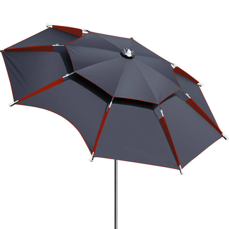 Fishing umbrella wind-resistant and thickened to insert folding fishing umbrella universal rainstorm-proof sunshade fishing umbrella special price plus specialist use