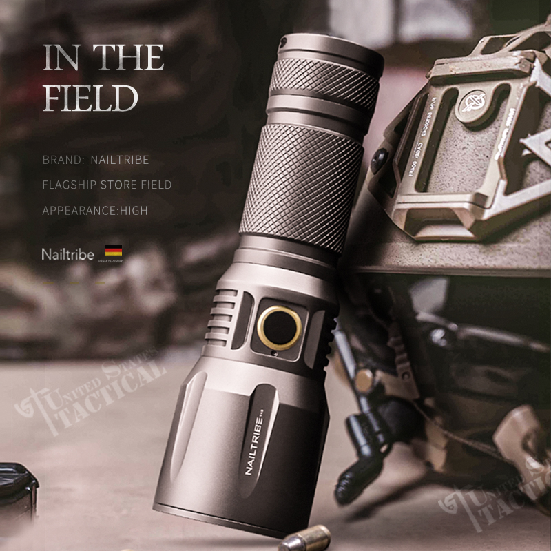 German flashlight xenon - lights can charge durable lithium battery home users camp distance 1000 meters